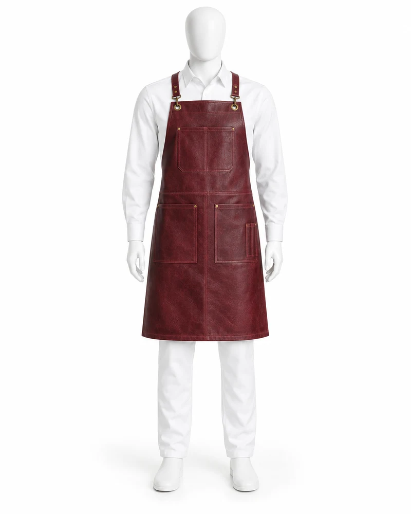 Wine Cross-Strap Utility Leather Apron