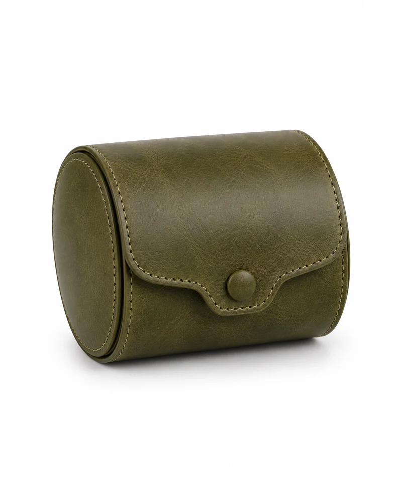 Olive Single Watch Capsule Leather Accessory