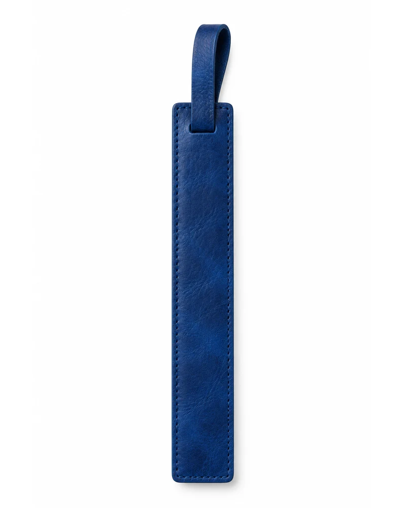 Cobalt Strap Bookmark Leather Accessory