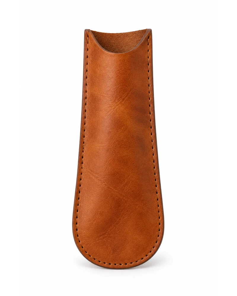 Tan Shoe Horn Sleeve Leather Accessory