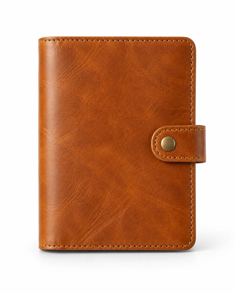 Caramel A6 Leather Memo Cover