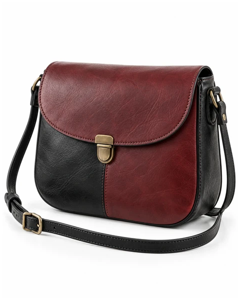 Leather Bags — Design concept 03, 4 large reclaimed leather panels