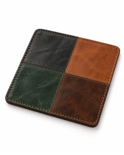 Leather Promotional Items — Design concept 69, 4 large reclaimed leather panels
