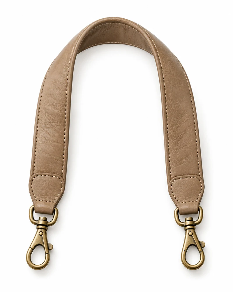Warm Stone Leather Baggage Handle Lanyard