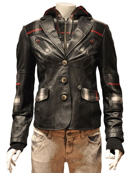 Women Leather Jacket - F - 16