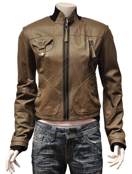 Women Leather Jacket - F - 25