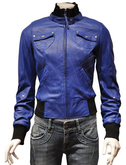 Women Leather Jacket - F - 30