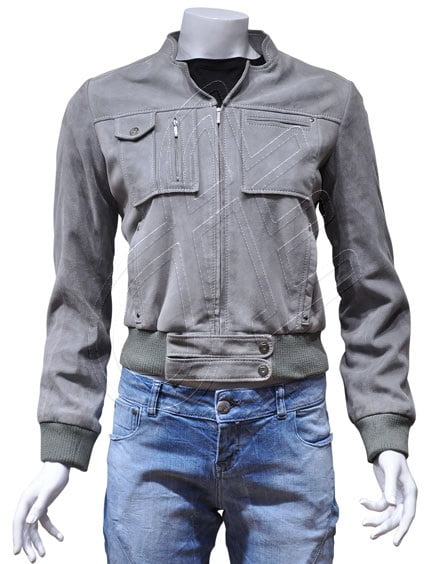 Women Leather Jacket - F - 36