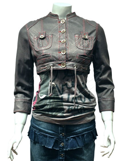 Women Leather Jacket - F - 47