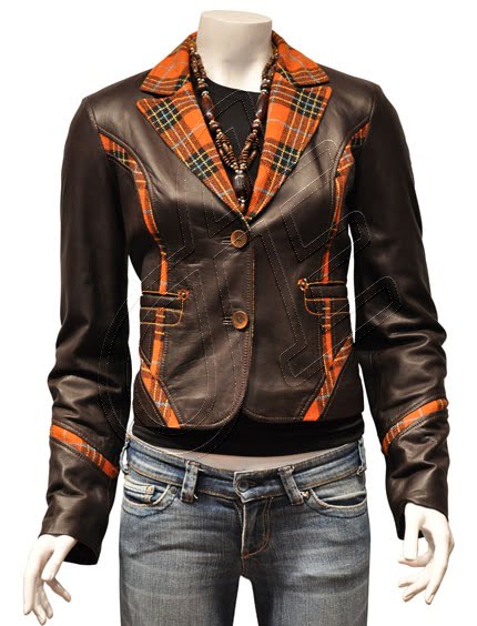 Women Leather Jacket - F - 5