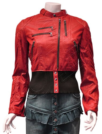 Women Leather Jacket - F - 51