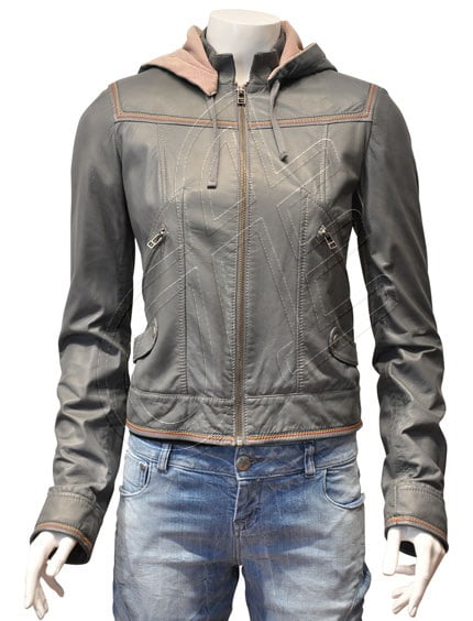 Women Leather Jacket - F - 52