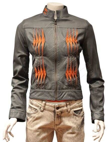 Women Leather Jacket - F - 66
